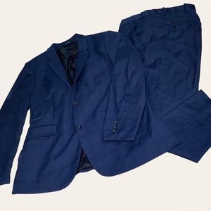 Blue Perry Ellis Mens Suit, new without tags